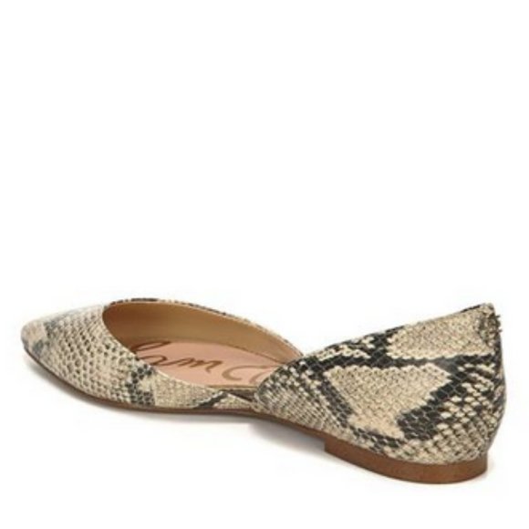 SAM EDELMAN Leather D'Orsay Flat Shoes - Picture 3 of 7